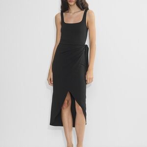 Aritzia Saturn Wrap Dress midi